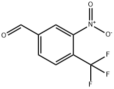 3-ニトロ-4-(トリフルオロメチル)ベンズアルデヒド 化学構造式
