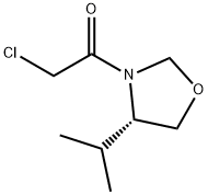 Oxazolidine, 3-(chloroacetyl)-4-(1-methylethyl)-, (S)- (9CI) Struktur