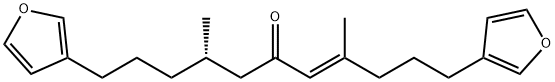 (4E,8S)-1,11-Di-3-furanyl-4,8-dimethyl-4-undecen-6-one,102856-54-2,结构式