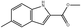 1H-Indole-2-carboxylic acid, 5-Methyl-, Methyl ester Structure