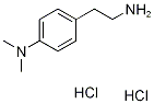 [4-(2-Aminoethyl)phenyl]dimethylaminedihydrochloride Struktur