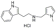 [2-(1H-Indol-3-yl)-ethyl]-(1-methyl-1H-pyrrol-2-ylmethyl)-amine hydrochloride 化学構造式