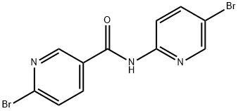 6-bromo-N-(5-bromopyridin-2-yl)nicotinamide Struktur
