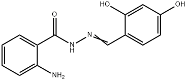 Anthanilic acid N'-[(2,4-dihydroxyphenyl)methylene] hydrazide Struktur