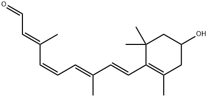 11-顺式-3-羟基视黄醛, 102918-00-3, 结构式