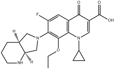8-乙氧基莫西沙星, 1029364-75-7, 结构式