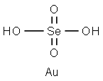 Gold(III) selenate. 结构式