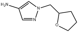 1-((tetrahydrofuran-2-yl)methyl)-1H-pyrazol-4-amine Struktur