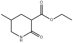 3-PIPERIDINECARBOXYLIC ACID, 5-METHYL-2-OXO-, ETHYL ESTER,102943-16-8,结构式