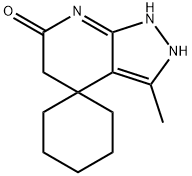 7'-Methyl-2',3',4',6'-tetrahydrospiro[cyclohexane-1,1'-pyrazolo[3,4-b]pyridine]-3'-one Struktur