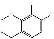 2H-1-Benzopyran, 7,8-difluoro-3,4-dihydro- Struktur