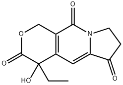 (±)- 1H-Pyrano[3,4-f]indolizine-3,6,10(4H)-trione, 4-ethyl-7,8-dihydro-4-hydroxy Structure