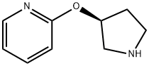 Pyridine, 2-[(3S)-3-pyrrolidinyloxy]- Structure