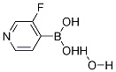 3-Fluoropyridin-4-ylboronic acid hydrate Structure