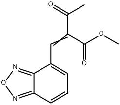 2-Benzo[1,2,5] oxadiazol-4-yl Methylene-3-oxo-butyric acid methyl ester Struktur