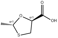 1,3-Oxathiolane-5-carboxylicacid,2-methyl-,trans-(9CI) Struktur