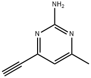 2-Pyrimidinamine, 4-ethynyl-6-methyl- (9CI) Structure