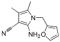 2-氨基-1-(呋喃-2-基甲基)-4,5-二甲基-1H-吡咯-3-腈 结构式