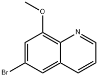 6-broMo-8-Methoxyquinoline Struktur