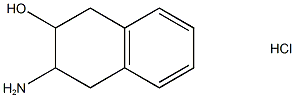 3-AMINO-1,2,3,4-TETRAHYDRONAPHTHALEN-2-OL HYDROCHLORIDE 结构式