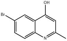 6-ブロモ-2-メチル-4-キノリノール 化学構造式