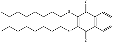 2,3-BIS(N-OCTYLTHIO)-1,4-NAPHTHALENEDIONE,103049-97-4,结构式