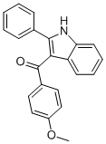 (4-METHOXYPHENYL)(2-PHENYL-1H-INDOL-3-YL)METHANONE Structure