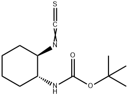 N-[(1R,2R)-2-isothiocyanatocyclohexyl]-CarbaMic acid-1,1-diMethylethyl ester Structure