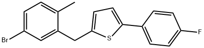 2-(5-BroMo-2-Methylbenzyl)-5-(4-fluorophenyl)thiophene Struktur