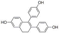1,2-bis(4-hydroxyphenyl)-3,4-dihydro-6-hydroxynaphthalene Structure