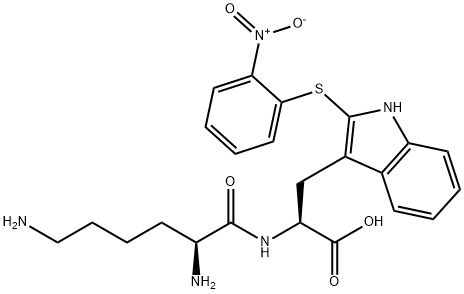 o-nitrophenylsulfenyl-lysyl-tryptophan 结构式