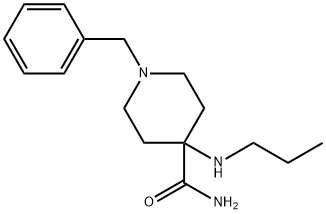 1-benzyl-4-(propylamino)piperidine-4-carboxamide Struktur