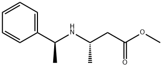 (S)-Methyl 3-((S)-1-phenylethylaMino)butanoate Structure