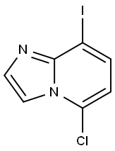 IMidazo[1,2-a]pyridine, 5-chloro-8-iodo- 化学構造式