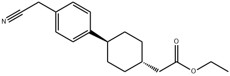 시클로헥산아세트산,4-[4-(시아노메틸)페닐]-,에틸에스테르,트랜스-