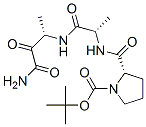 N-tert-butyloxycarbonyl-prolyl-alanyl-alanyl-methylamide 结构式