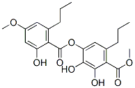 2,3-Dihydroxy-4-[(2-hydroxy-4-methoxy-6-propylbenzoyl)oxy]-6-propylbenzoic acid methyl ester,103142-15-0,结构式