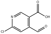 6-Chloro-4-forMyl-nicotinic acid Structure