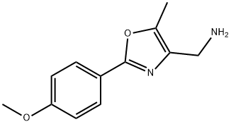 {[2-(4-methoxyphenyl)-5-methyl-1,3-oxazol-4-yl]methyl}amine 结构式