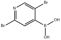 2,5 - 二溴-4 - 吡啶基硼酸, 1031843-77-2, 结构式