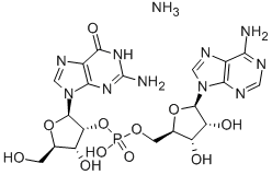 GUANYLYL(2'->5')ADENOSINE AMMONIUM SALT Structure