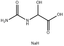 GLYOXYLUREA SODIUM SALT 化学構造式