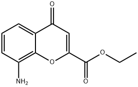 8-氨基-4-氧代-4H-1-苯并吡喃-2-羧酸乙酯, 103195-35-3, 结构式