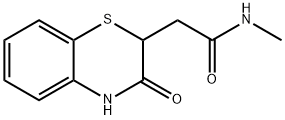 N-甲基-2-(3-氧代-3,4-二氢-2H-苯并[1,4]噻嗪-2-基)-乙酰胺, 10320-48-6, 结构式