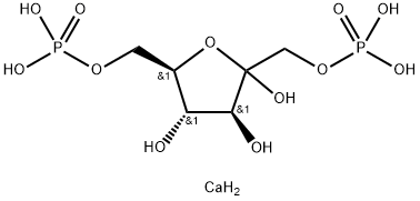 D-Fructose-1,6-diphoshate calcium salt Struktur