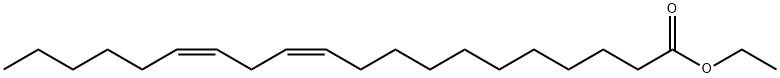 CIS-11,14-EICOSADIENOIC ACID ETHYL ESTER 化学構造式