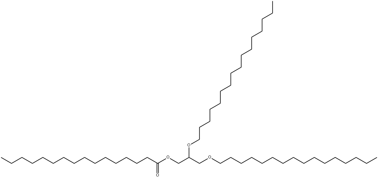 Palmitic acid 2,3-bis(hexadecyloxy)propyl ester 结构式