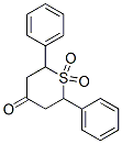 2,6-Diphenyltetrahydrothiopyran-4-one s,s-dioxide Structure