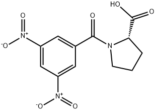 N-(3,5-Dinitrobenzoyl)-L-proline 化学構造式