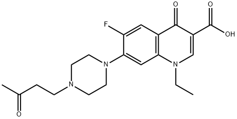 N-(3-Oxobutyl) Norfloxacin Structure